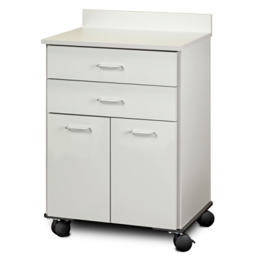 Clinton Industries 8922 Mobile Treatment Cabinet with 2 Doors and 2 Drawers