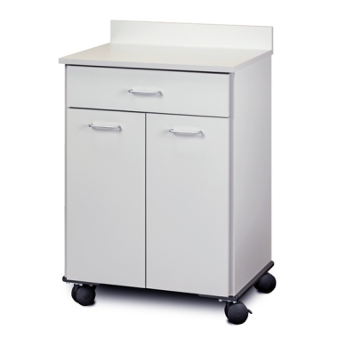 Clinton Industries 8921 Mobile Treatment Cabinet with 2 Doors and 1 Drawer