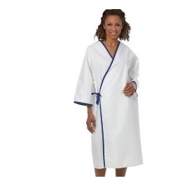 Fashion Seal 627, Trimmed Examination Gown, Poly-Cotton Sheeting, 